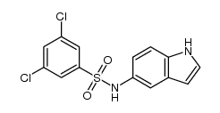 3,5-dichloro-N-(1H-indol-5-yl)-phenylsulphonamide结构式