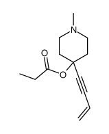 1-Methyl-4-vinylethynyl-4-propionyloxypiperidine Structure
