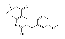 2-羟基-3-(3-甲氧基苄基)-7,7-二甲基-7,8-二氢喹啉-5(6H)-酮结构式