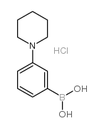 3-(哌啶)苯硼酸盐酸盐结构式