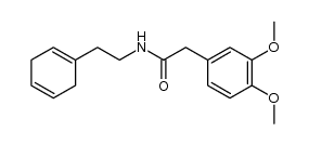 (3,4-dimethoxy-phenyl)-acetic acid-(2-cyclohexa-1,4-dienyl-ethylamide) Structure