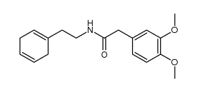 (3,4-dimethoxy-phenyl)-acetic acid-(2-cyclohexa-1,4-dienyl-ethylamide)结构式