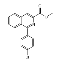 methyl 1-(4-chlorophenyl)isoquinoline-3-carboxylate结构式