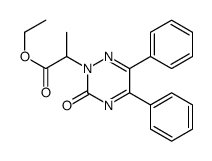 ethyl 2-(3-oxo-5,6-diphenyl-1,2,4-triazin-2-yl)propanoate结构式