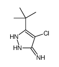 5-tert-butyl-4-chloro-1H-pyrazol-3-amine Structure