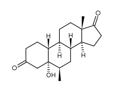 5-hydroxy-6β-methyl-5α-estrane-3,17-dione Structure