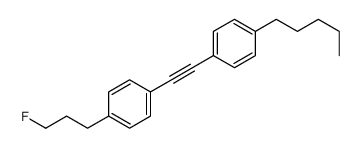 1-(3-fluoropropyl)-4-[2-(4-pentylphenyl)ethynyl]benzene结构式