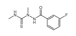 1-(3-fluorobenzoyl)-2,4-dimethylthiosemicarbazide Structure