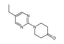 1-(5-Ethyl-2-pyrimidinyl)-4-piperidinone Structure