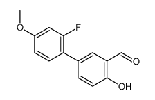 5-(2-fluoro-4-methoxyphenyl)-2-hydroxybenzaldehyde结构式