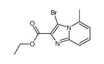 Ethyl 3-bromo-5-methylimidazo[1,2-a]pyridine-2-carboxylate结构式