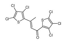 1,3-bis(3,4,5-trichlorothiophen-2-yl)but-2-en-1-one Structure