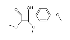4-hydroxy-2,3-dimethoxy-4-(4-methoxyphenyl)cyclobut-2-enone Structure