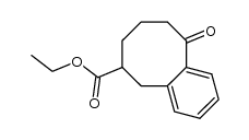 ethyl 10-oxo-5,6,7,8,9,10-hexahydro-benzoylcyclooctene-6-carboxylate结构式