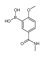 2-Methoxy-5-(methylaminocarbonyl)phenylboronic acid结构式