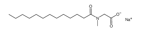 sodium N-myristoyl sarcosinate结构式