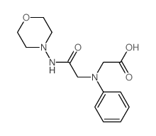 [[2-(Morpholin-4-ylamino)-2-oxoethyl](phenyl)-amino]acetic acid结构式