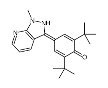 2,6-ditert-butyl-4-(1-methyl-2H-pyrazolo[3,4-b]pyridin-3-ylidene)cyclohexa-2,5-dien-1-one Structure