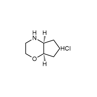 (4aS,7aR)-八氢环戊二烯并[b][1,4]噁嗪盐酸盐结构式