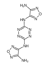 3,6-bis(3-amino-1,2,5-oxadiazol-4-ylamino)-1,2,4,5-tetrazine Structure