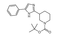 3-(4-苯基-1H-咪唑-2-基)哌啶-1-甲酸叔丁酯结构式