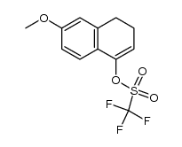 6-甲氧基-3,4-二氢萘-1-基三氟甲磺酸酯结构式