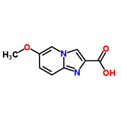 6-甲氧基咪唑并[1,2-a]吡啶-2-甲酸结构式