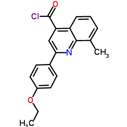 2-(4-Ethoxyphenyl)-8-methyl-4-quinolinecarbonyl chloride Structure