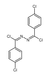 (1E,N'E)-4-chloro-N'-(chloro(4-chlorophenyl)methylene)benzohydrazonoyl chloride结构式