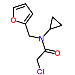 2-Chloro-N-cyclopropyl-N-(2-furylmethyl)acetamide Structure