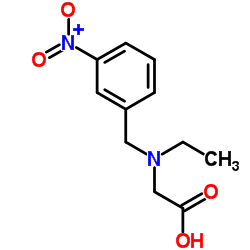 N-Ethyl-N-(3-nitrobenzyl)glycine Structure