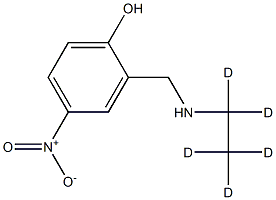 4-nitro-2-[(1,1,2,2,2-pentadeuterioethylamino)methyl]phenol Structure