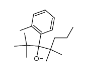 2,2,4,4-tetramethyl-3-(o-tolyl)heptan-3-ol结构式