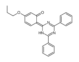 6-(4,6-diphenyl-1H-1,3,5-triazin-2-ylidene)-3-propoxycyclohexa-2,4-dien-1-one结构式
