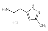 2-(3-Methyl-1H-1,2,4-triazol-5-yl)ethanamine hydrochloride结构式