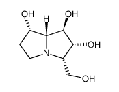 (1R,2R,3S,7S,7aR)-3-(hydroxymethyl)hexahydro-1H-pyrrolizine-1,2,7-triol Structure