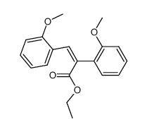 ethyl 2,3-bis(2-methoxyphenyl)acrylate结构式