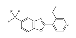 2-(3-ethylpyridin-4-yl)-5-(trifluoromethyl)-1,3-benzoxazole Structure