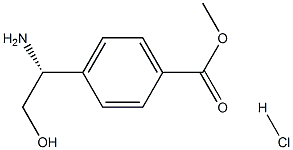 (R)-Methyl 4-(1-amino-2-hydroxyethyl)benzoate hydrochloride Structure