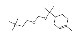trimethyl(2-(((2-(4-methylcyclohex-3-en-1-yl)propan-2-yl)oxy)methoxy)ethyl)silane结构式