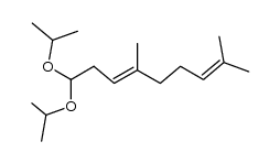 9,9-diisopropoxy-2,6-dimethylnona-2,6-diene Structure