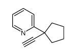 2-(1-ethynylcyclopentyl)pyridine structure