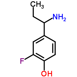 4-(1-Aminopropyl)-2-fluorophenol Structure