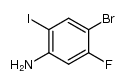 4-溴-5-氟-2-碘苯胺结构式