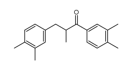 2-methyl-1,3-bis(3,4-dimethylphenyl)-1-propanone结构式