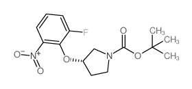 (S)-tert-Butyl 3-(2-fluoro-6-nitrophenoxy)pyrrolidine-1-carboxylate structure