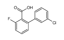 2-(3-chlorophenyl)-6-fluorobenzoic acid结构式