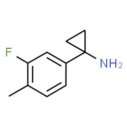 1-(3-fluoro-4-methylphenyl)cyclopropan-1-amine hydrochloride structure