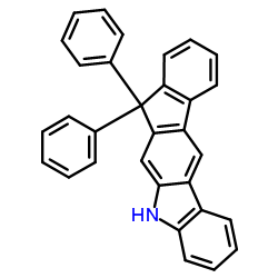 5,7-二氢-7,7-二苯基-茚并[2,1-b]咔唑结构式