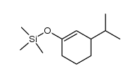 3-(1-methylethyl)-1-(trimethylsiloxy)cyclohexene结构式